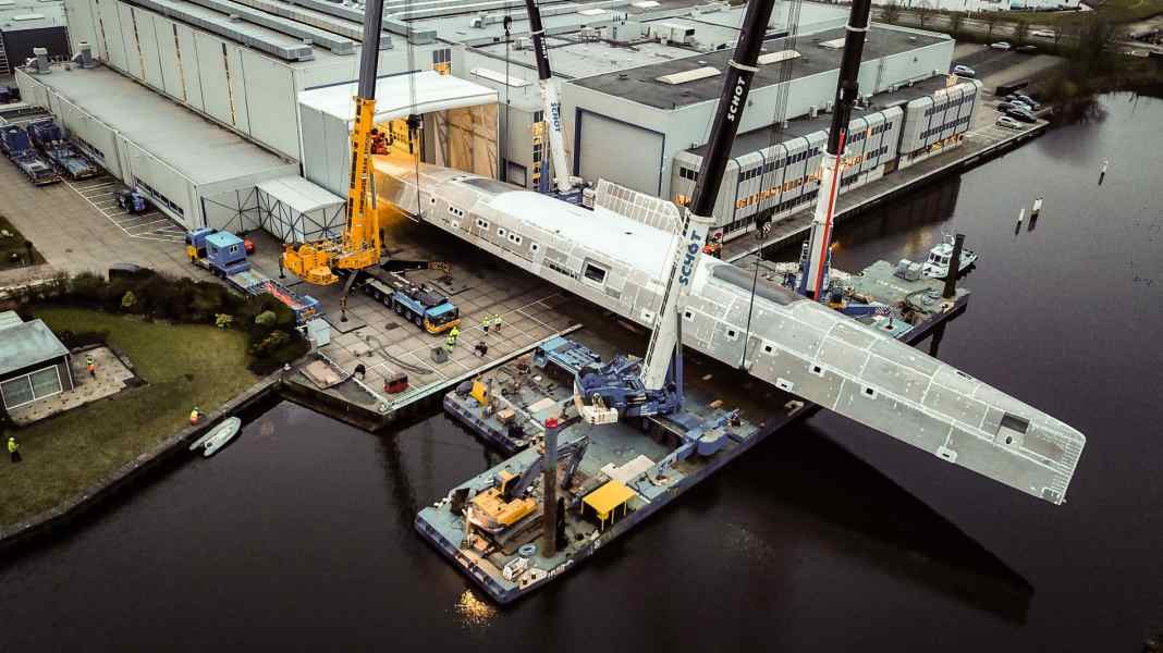 Royal Huisman dreht 81-Meter-Rumpf