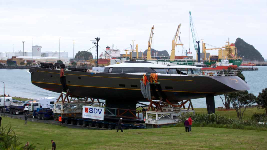 Fitzroy Yachts launches the 50 metre "Ohana" slip