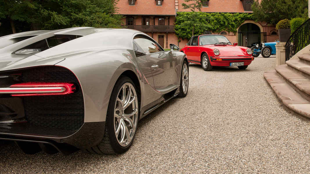 Porsche-Reise: Bugatti trifft Porsche – Gipfeltreffen