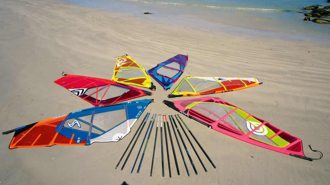 Test 2020: Wavesegel 3,7 mit unterschiedlichen Masten