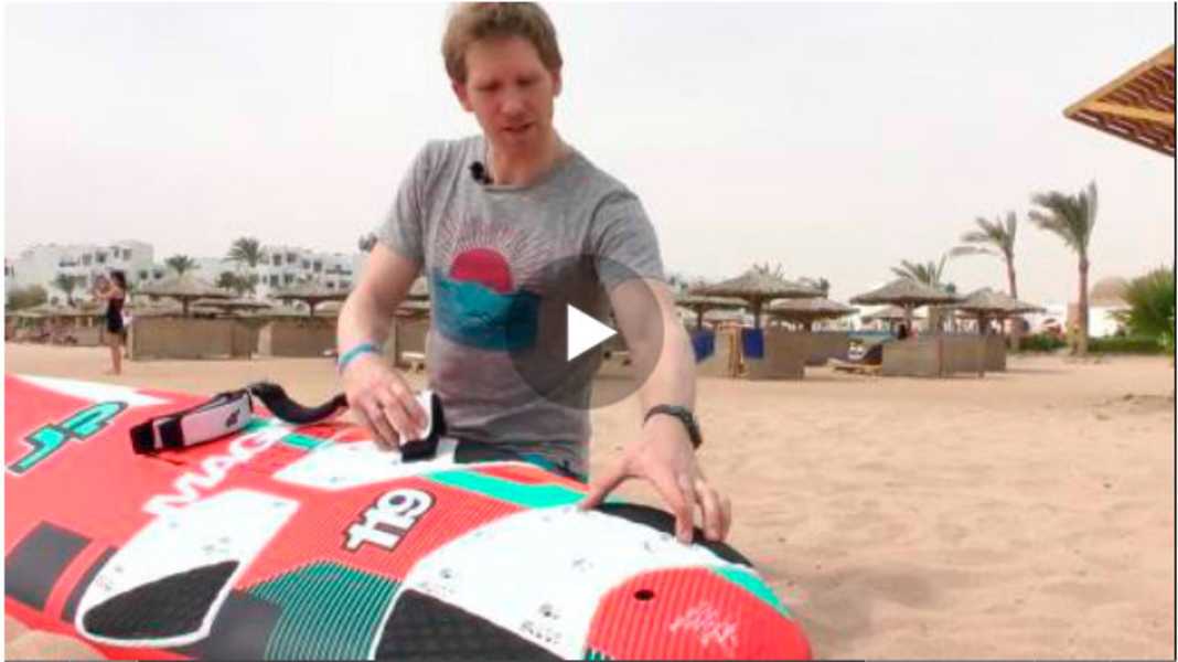 Windsurfing tutorial: Adjusting the footstraps