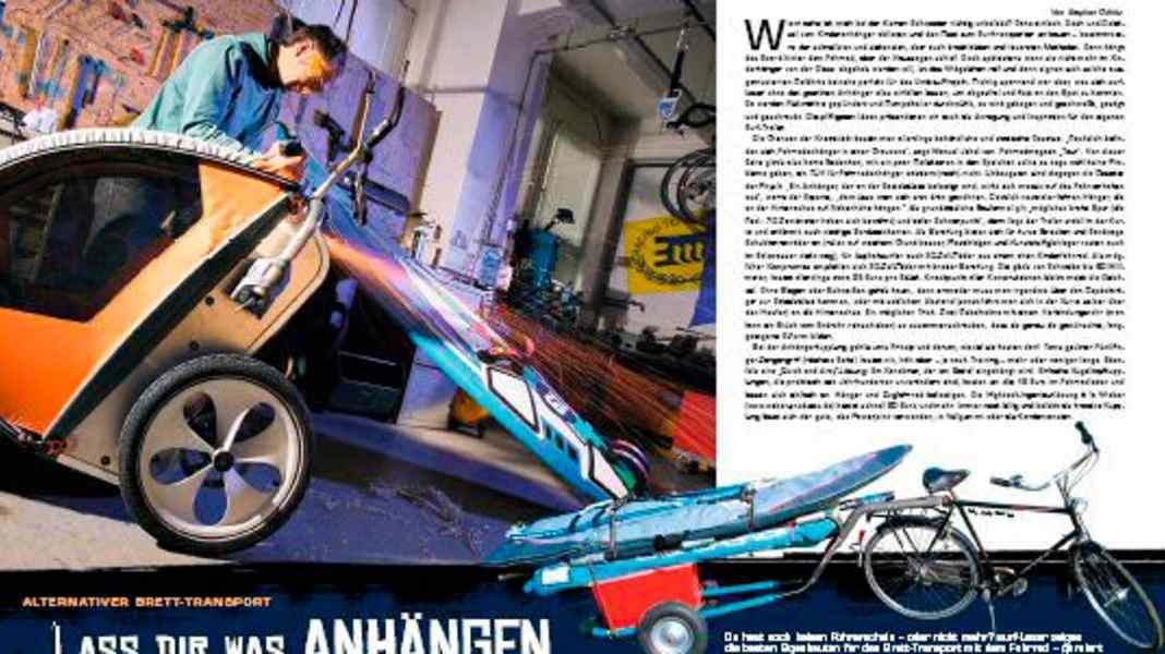 Workshop – Surfanhänger für's Fahrrad selber bauen