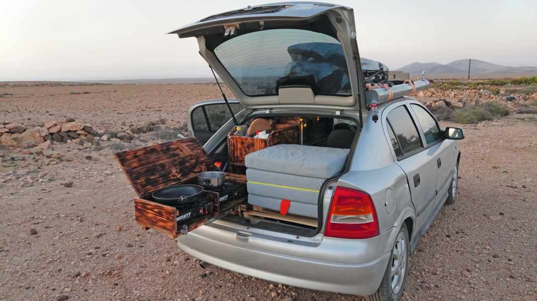 Low-budget freedom: camping in a car