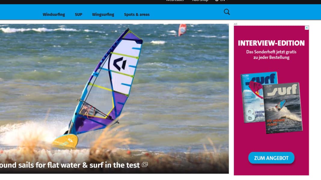 On our own behalf: surf website now available in English!