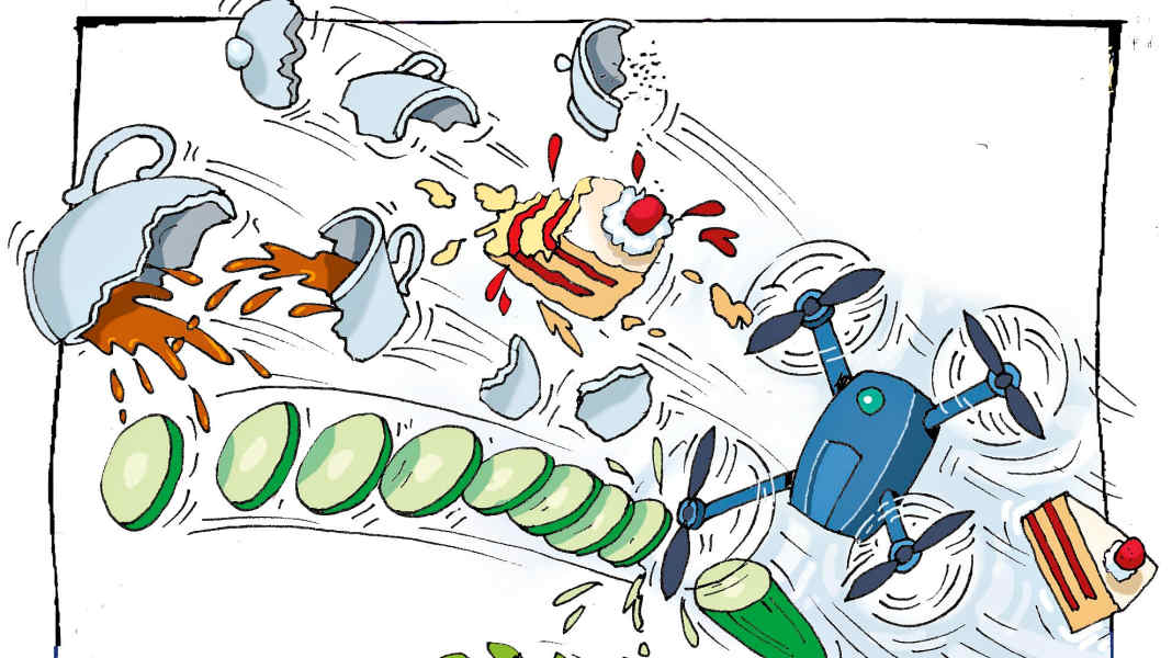 Are you still there?! Watch out, drone!