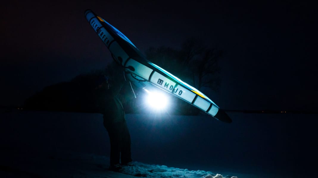 Wingsurfen im Winter – Spaß auf Eis und Schnee