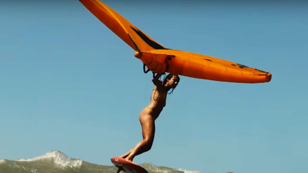Marcella Witt - Wingfoil downwinder in Brazil