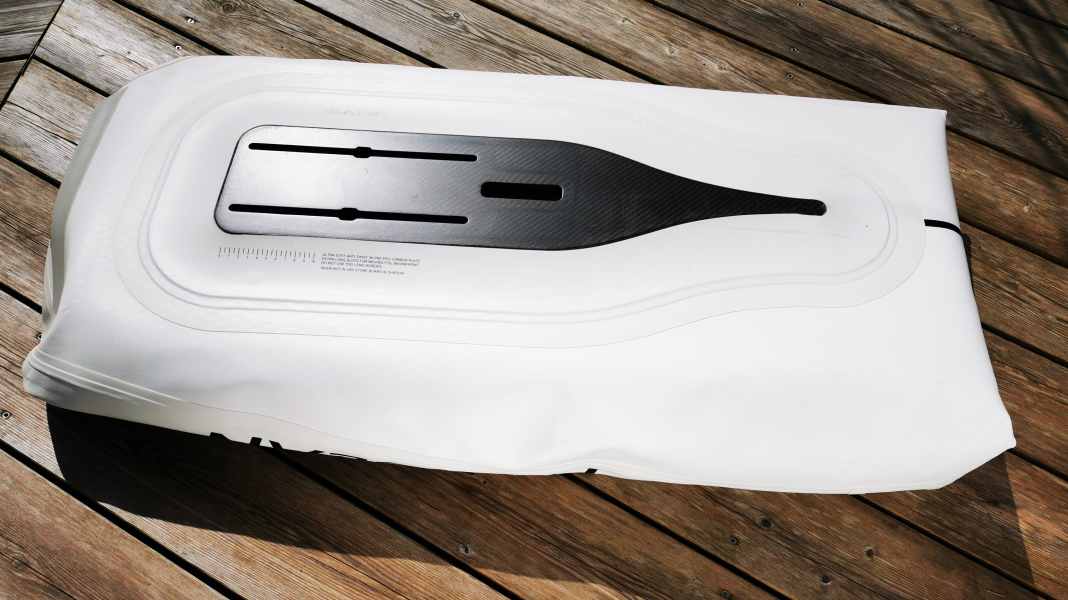 Packing miracle: The Fit Ocean Shaka Air Wingboard with mini pack size