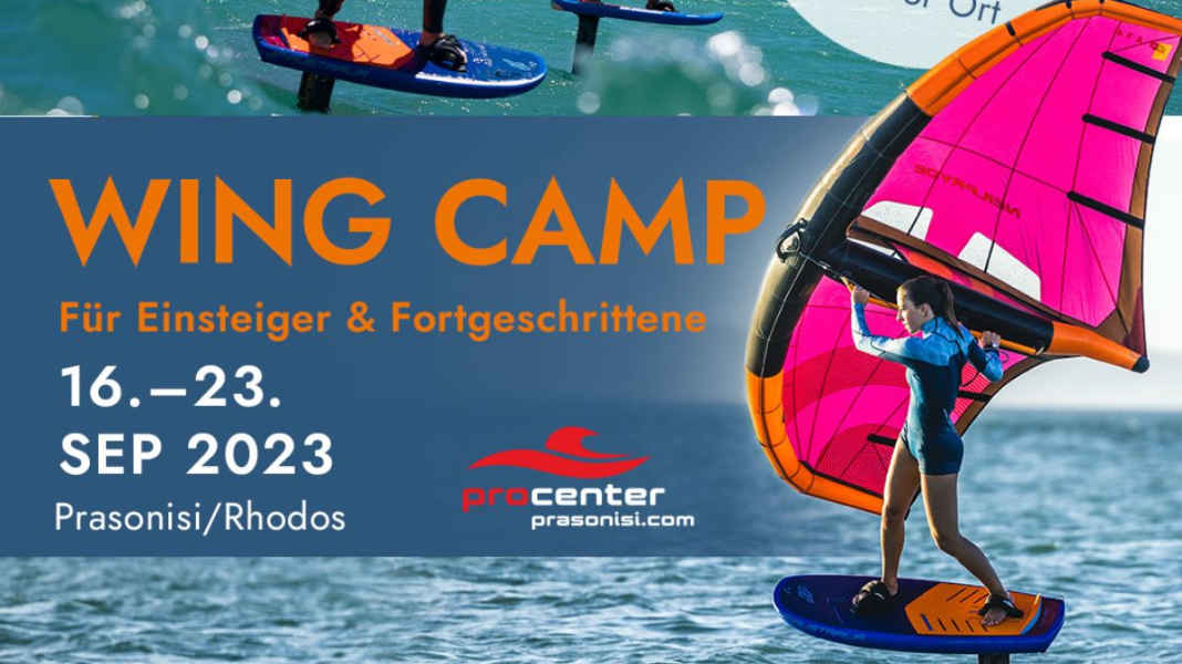 Coaching: Wingfoiling Camp steigt in Prasonisi/Rhodos
