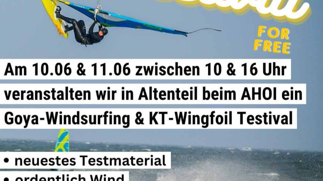 Testival: Goya und KT Wings testen auf Fehmarn