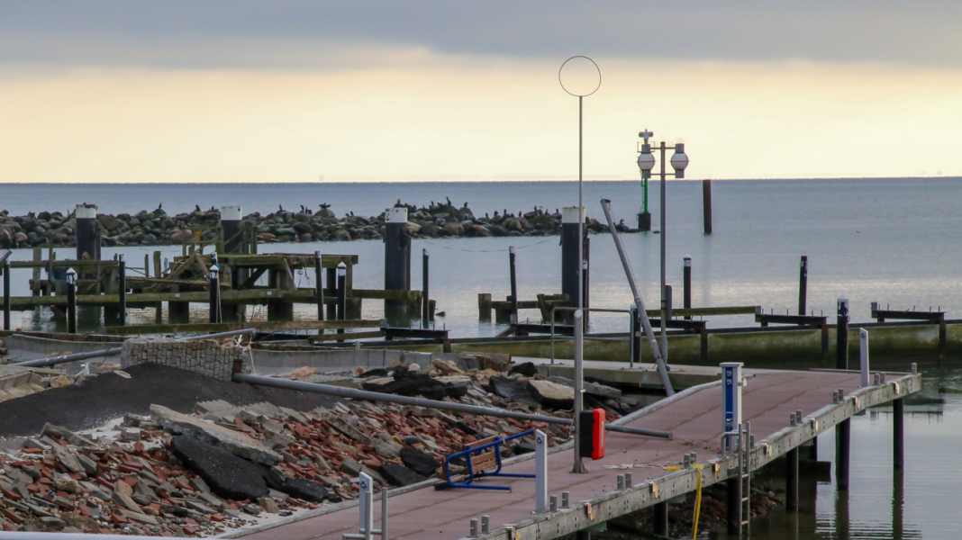 Storm surge damage: 18 million euros in funding for the Damp marina