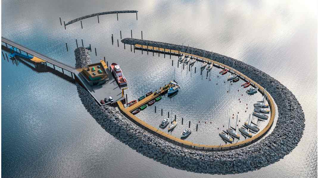 Port de l'île de Prerow : pas prêt avant mi-juillet - la faute à un hiver tempétueux