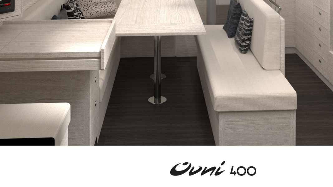 Boatbuilding: Ovni 400: new shapes, new colours
