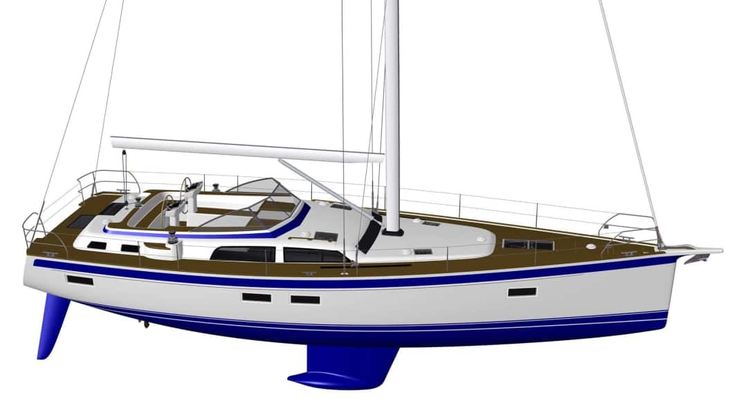 New boats: Hallberg-Rassy 50: intensive tracking work