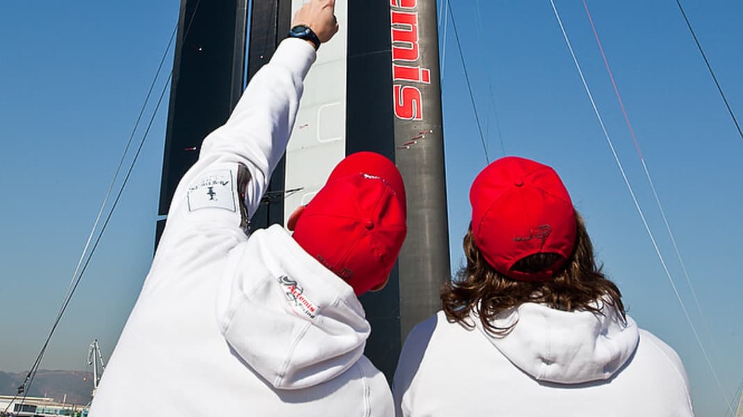 America's Cup: Artemis presents first AC-72 wing