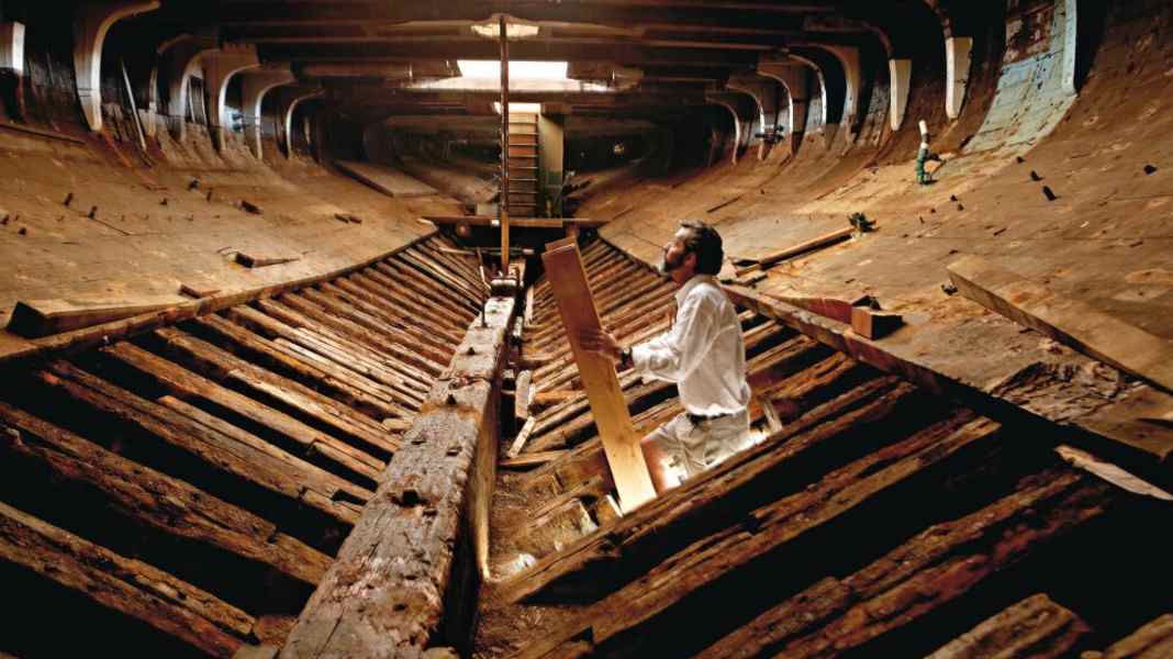 Entretiens de restauration : travaux d'hiver sur la carène