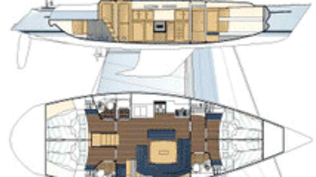 Bavaria 47 Ocean and aft cockpit (issue 18/00): One shape, two types