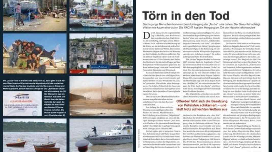 Tragödie: Bericht zum Untergang der "Taube"