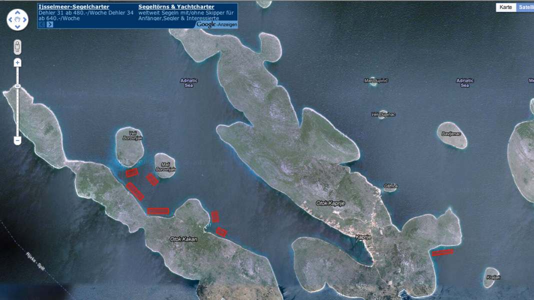 Kroatien: Die Bojenfelder im Überblick