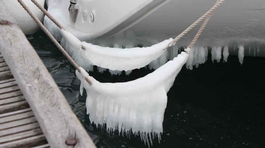 Winter: Ice age on the Croatian coast