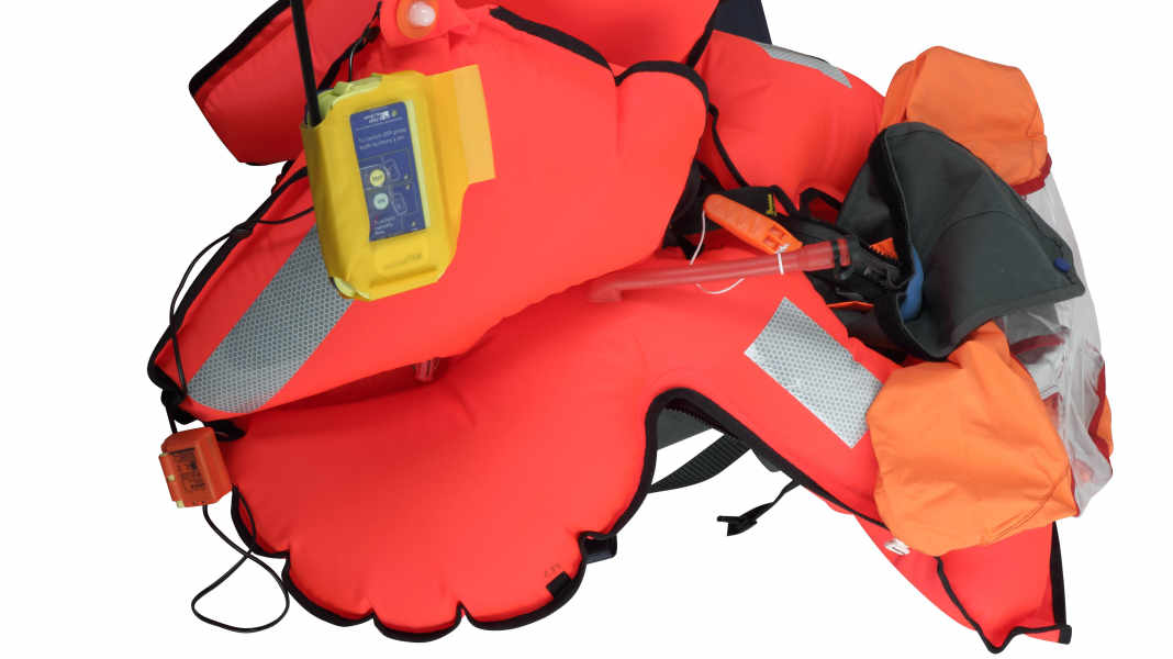 Sicurezza: Giubbotto di salvataggio con AIS-Sart