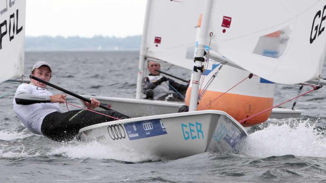 Kieler Woche: Deutsche Lasersegler im Glück