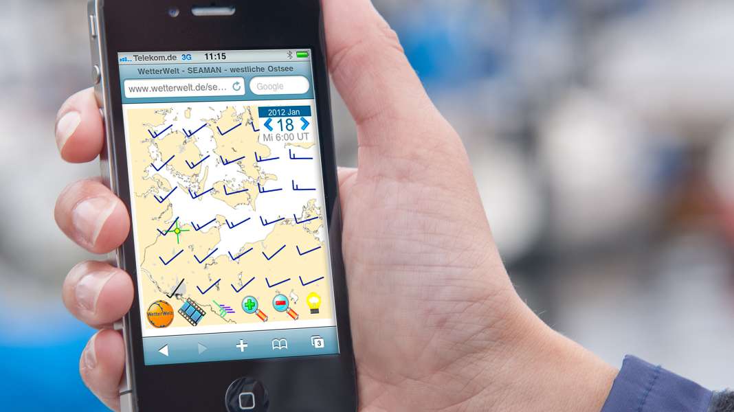 Seewetter: Kostenloser Test der Schrader-App