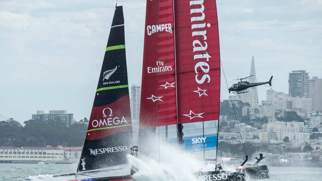 Coppa America: minuti di paura per il Team New Zealand
