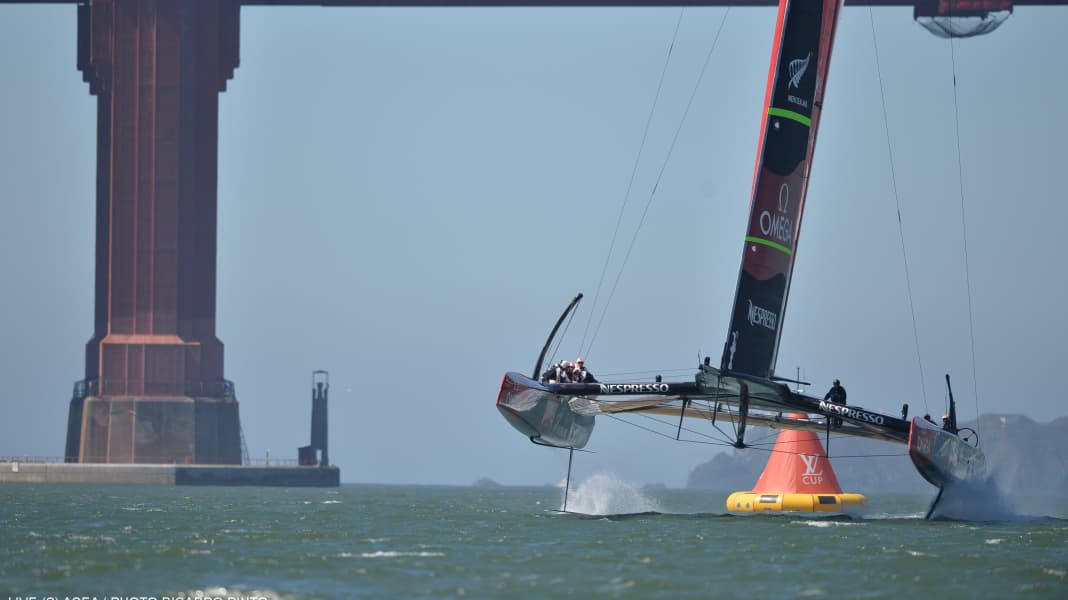 America's Cup : huit points de match pour les Kiwis