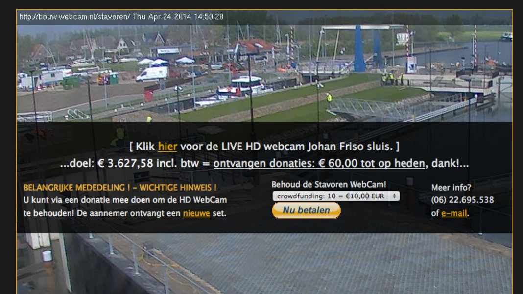 Hollande : qui sauvera la webcam de Stavoren ?