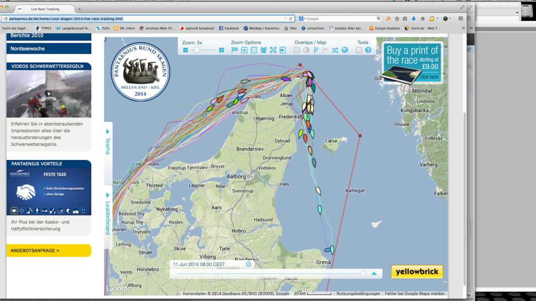 Rund Skagen: Flautenduell an der Spitze