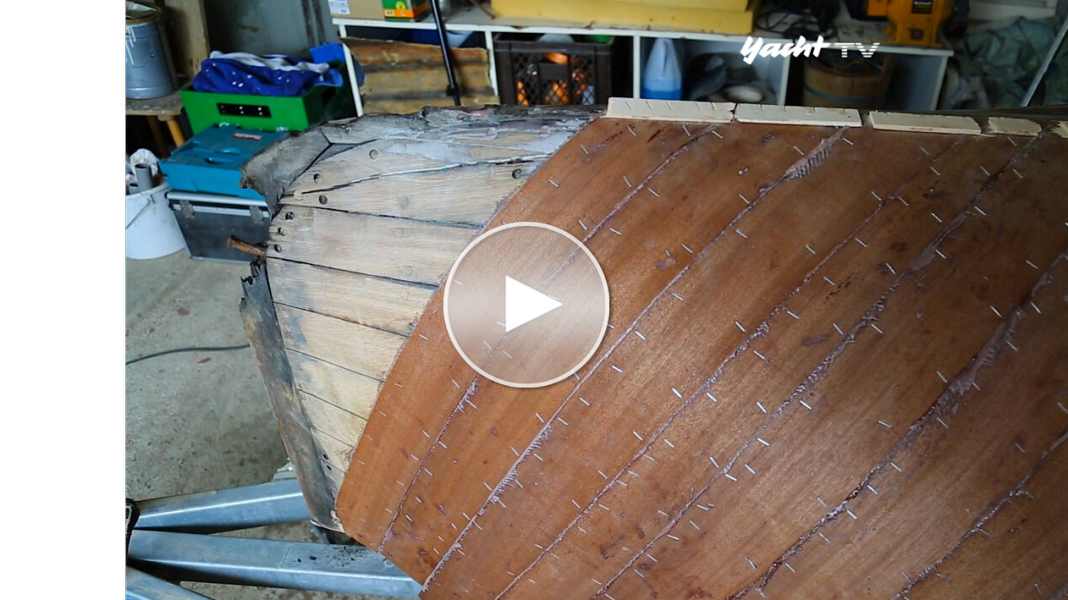 H dinghy refit: wood veneer instead of shroud