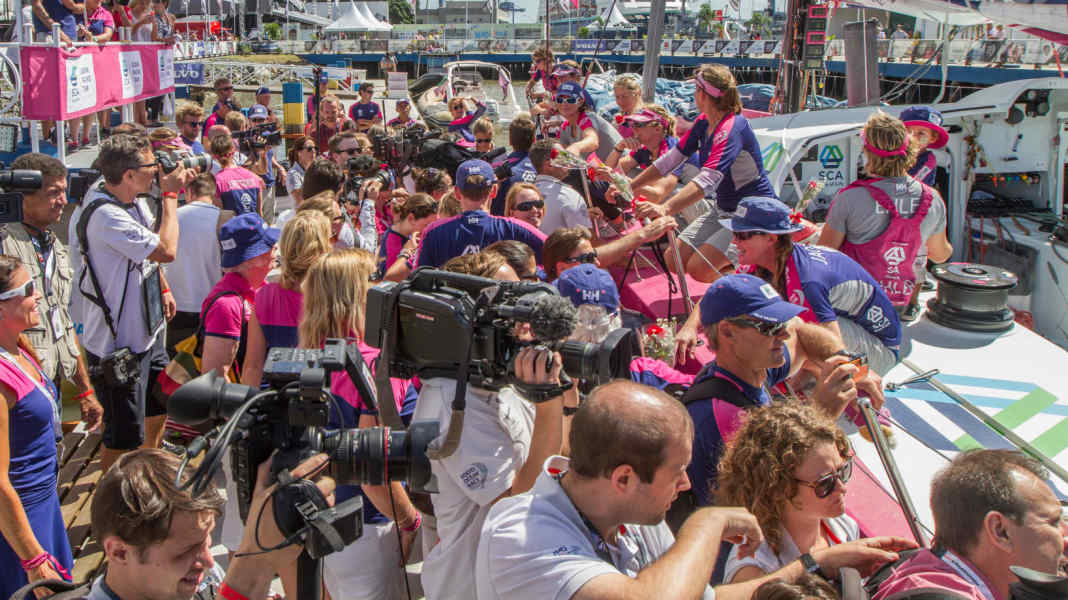 Volvo Ocean Race: "Tutto intero": Team SCA taglia il traguardo