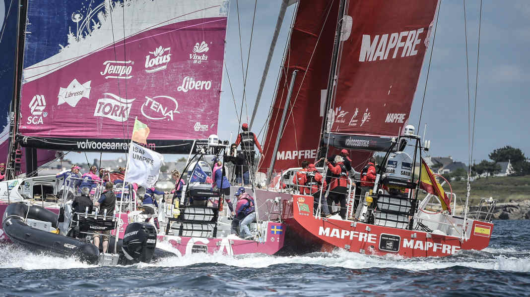 Volvo Ocean Race : Team Alvimedica remporte le thriller breton