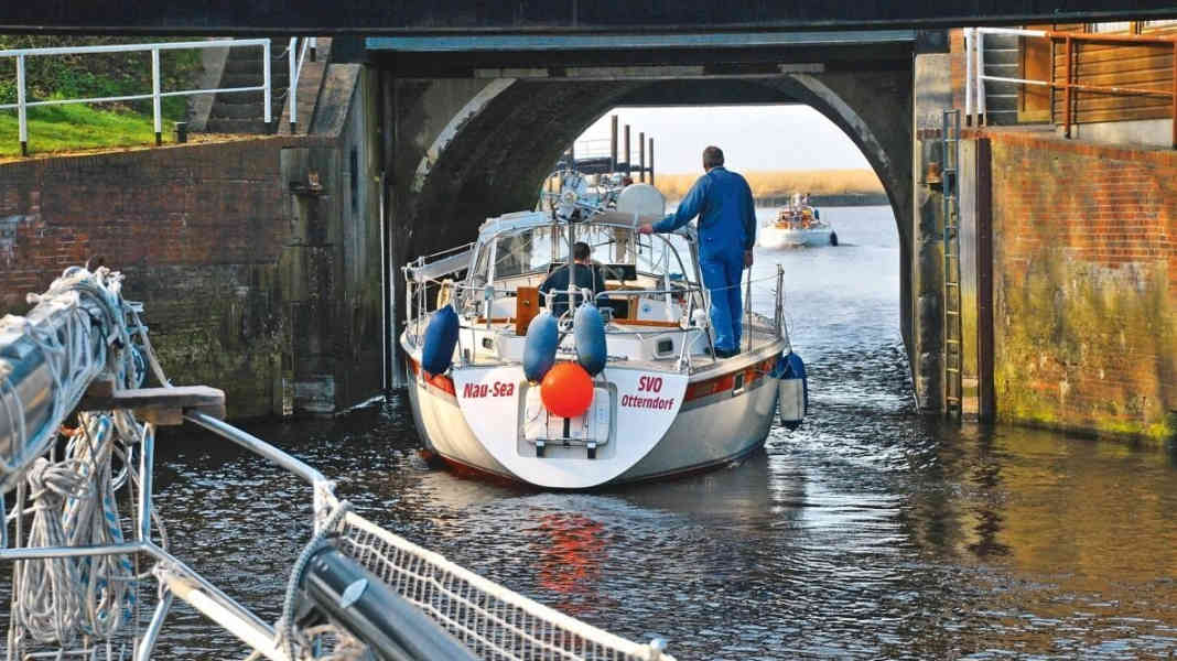 Otterndorf lock: New construction on the Elbe-Weser shipping route