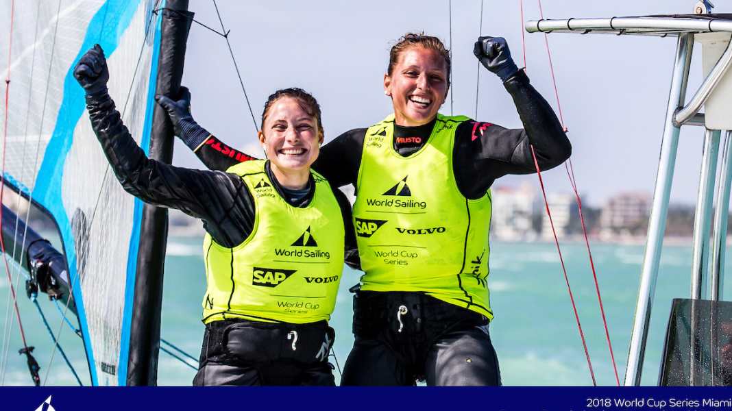 Segeln olympisch: Miami-Gold für Jurczok/Lorenz: "Die scheinen zu fliegen!"