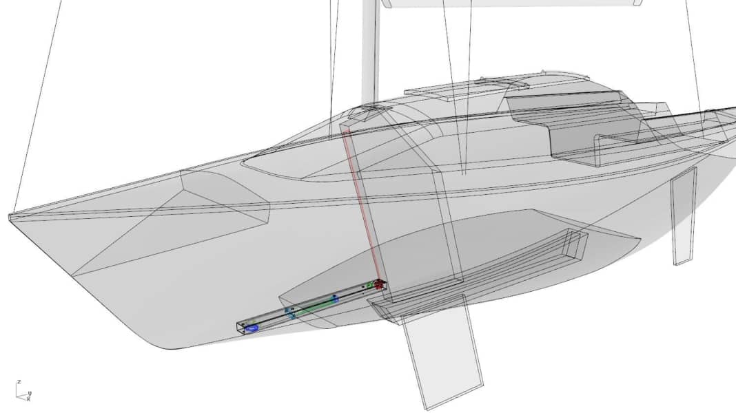 Blog Dehlya-Refit Semaine 63 : Il suffit d'appuyer sur un bouton : Quille relevable 3.0 pour notre Dehlya 25