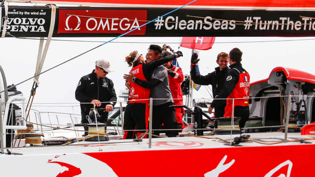 Volvo Ocean Race : Dongfeng domine la course au port de Cardiff