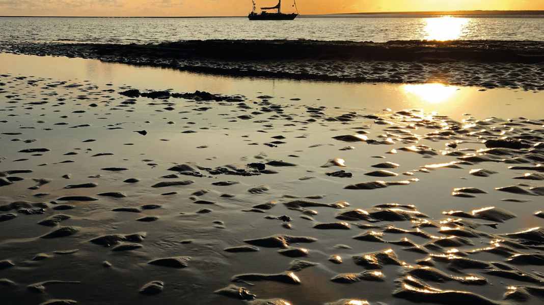 Alternative route: In convoy through the Wadden Sea