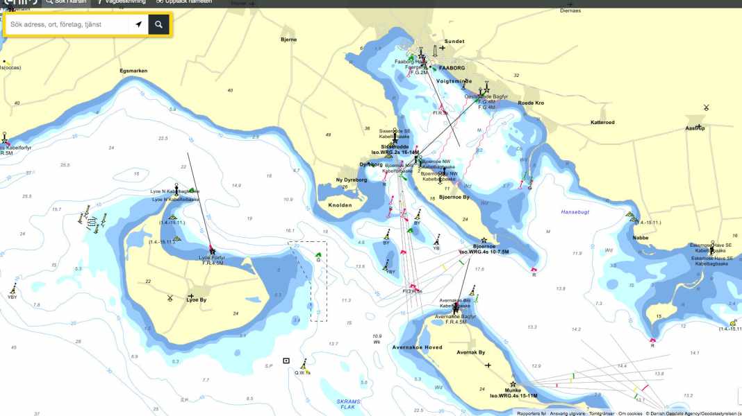 Planification de la croisière : des cartes marines gratuites en ligne, désormais aussi pour le Danemark
