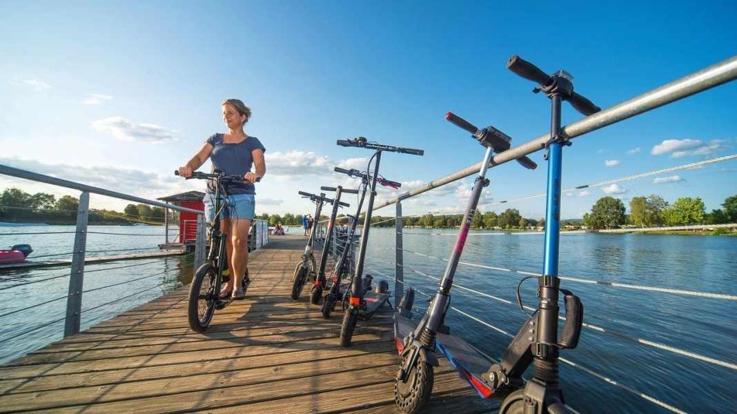 Test d'équipement : Trottinette à propulsion électrique en test
