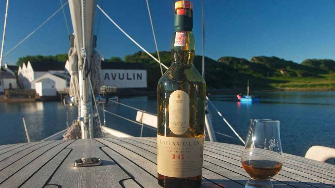 On-board bar: Whiskies for sailors: Essences of the sea. Give away now!
