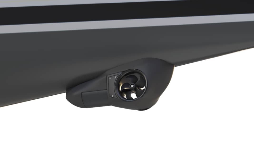 Propulsion: External bow thruster: low resistance & easy installation