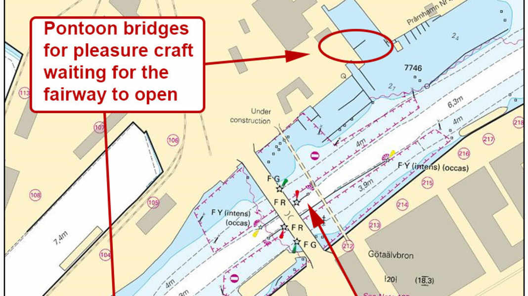 Navigazione: Costruzione di un nuovo ponte a Göteborg: chiuso il canale navigabile