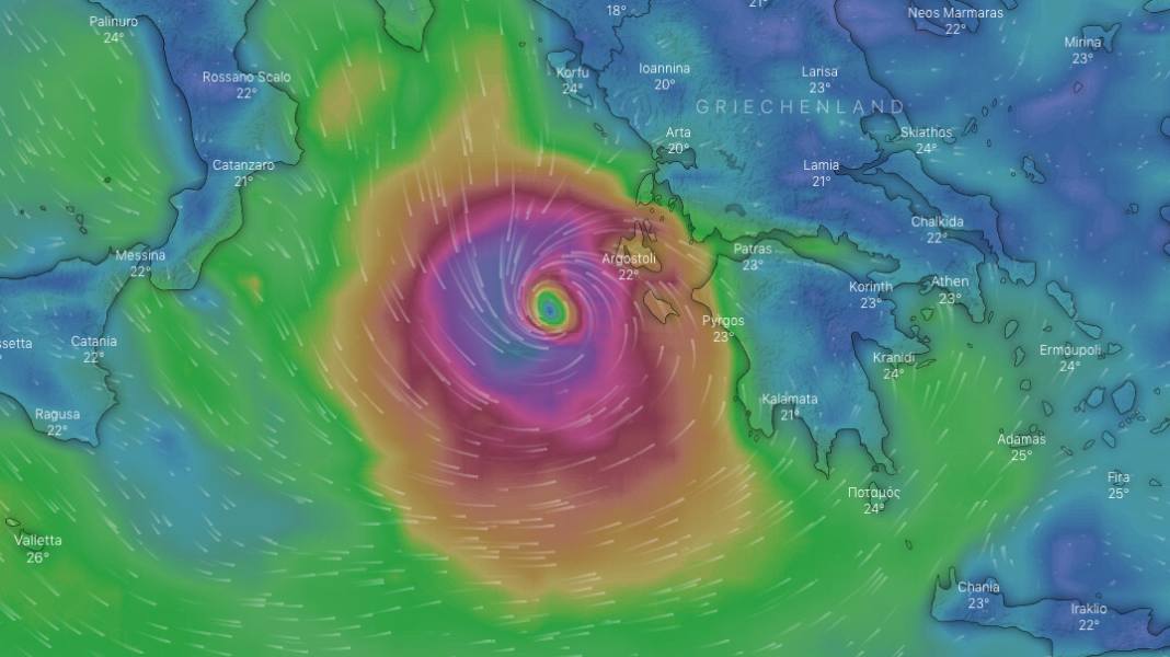 Wetter: Medicane trifft heute auf Griechenland