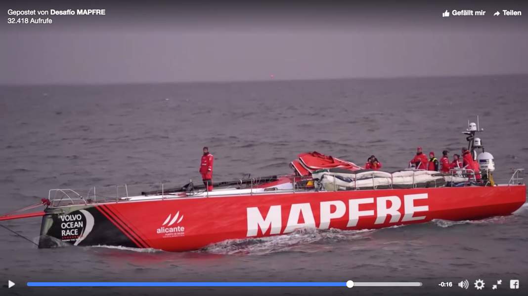 Volvo Ocean Race: Mast breakage: Mapfre's palm bends during training