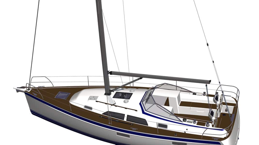 Hallberg-Rassy 340: The new HR generation under construction