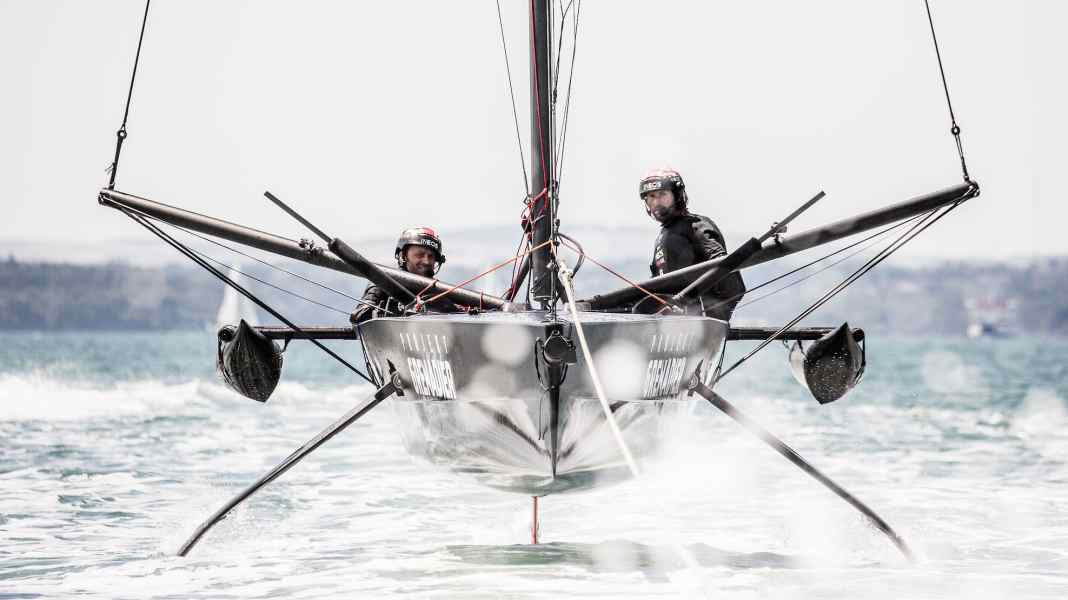 36a America's Cup: Permettetemi: T5 - lo yacht di prova dei cacciatori di Coppa britannici