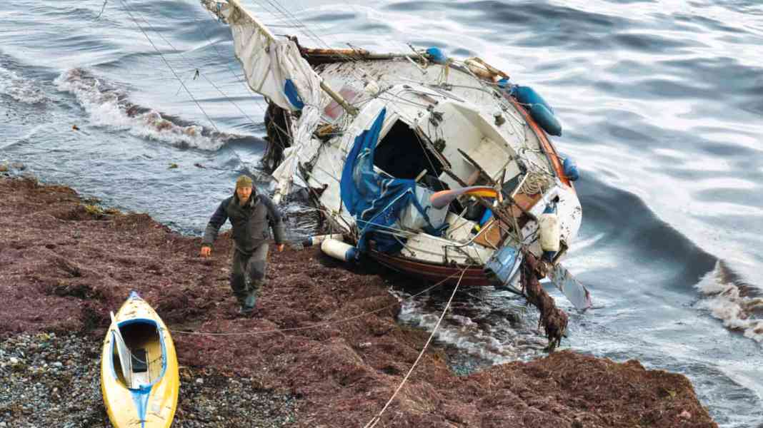 Accident: German sailor stranded on the coast of Langeland