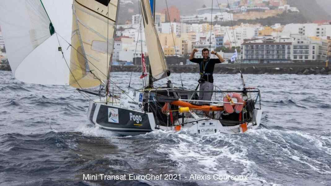 Mini-Transat 2021 : Tanguy Bouroullec remporte la première étape du classement proto